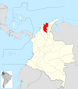 Ubicación de Magdalena (Colombia)