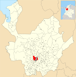 Ubicación de Medellín en Antioquia