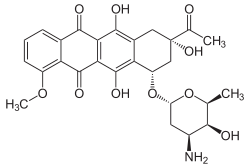 Daunorrubicina chemical structure