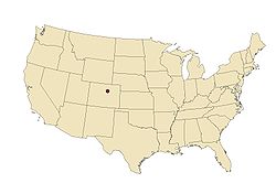 Localización de Denver en Estados Unidos