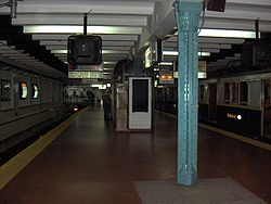 Vista de la estación Plaza de Mayo de la línea A
