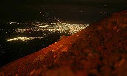 Vista de la ciudad desde el volcán de San Miguel