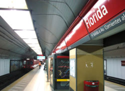 Vista de la estación Florida de la línea B