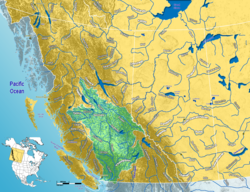 Localización en la cuenca del Fraser