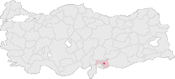 Gaziantep Turkey Provinces locator.gif