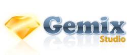 El logotipo oficial del Proyecto Gemix Studio es una gema dorada rodeada de un aura de estrellas