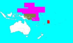 Ubicación de Nueva Guinea