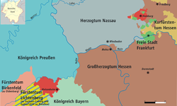 Ubicación de Hesse-Homburg