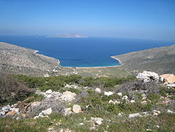 Ios island, Cyclades, Greece beach view 2007.jpg