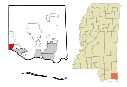 Jackson County Mississippi Incorporated and Unincorporated areas St. Martin Highlighted.svg
