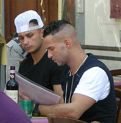 Jersey shore guys, shooting in Florence, may 2011.JPG