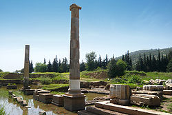 Vista del yacimiento arqueológico de Claros