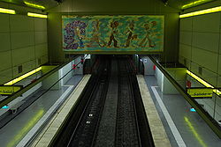 Vista de la estación Caseros de la línea H