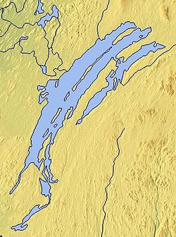 Mapa de los lagos Mistissini y Albanel