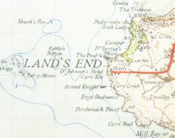 Mapa de Land's End (de 1946)