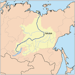Ubicación de Yakutsk
