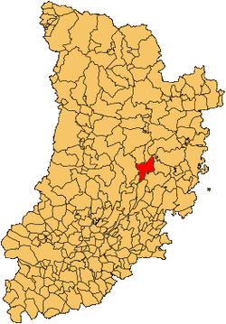 Situación de Basella en la provincia de Lérida