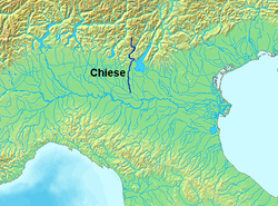 Ubicación del río Chiese