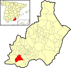 Situación de Dalías en la provincia de Almería