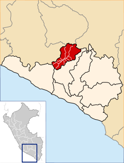 Location of the province La Unión in Arequipa.svg