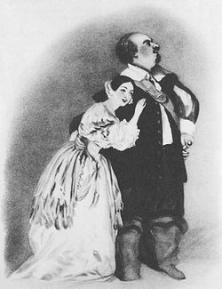 Luigi Lablache and Giulia Grisi in I puritani, Kings Theatre London 1835.jpg