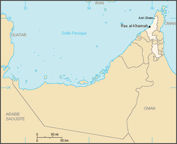 Localización del emirato