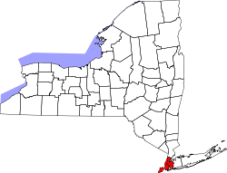 Localización dentro del Estado de Nueva York