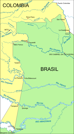 Frontera entre Brasil y Colombia