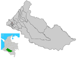 Ubicación de Albania en Caquetá