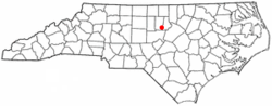 Localización en Carolina del Norte