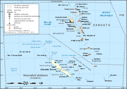 Islas Matthew y Hunter al este de Nueva Caledonia y al sur de Vanuatu