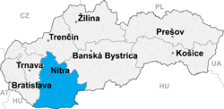 Región de Nové Zámky en Eslovaquia