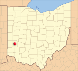 Localización en el estado de Ohio