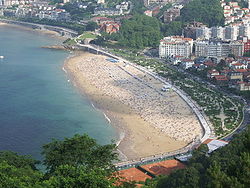 Vista de la playa de Ondarreta (Playa)