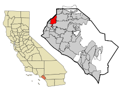 Localización de Buena Park en el Condado de Orange (California)