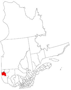 Localización de Saguenay en Quebec.