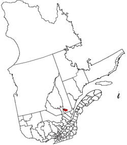 Localización de Saguenay en Quebec.