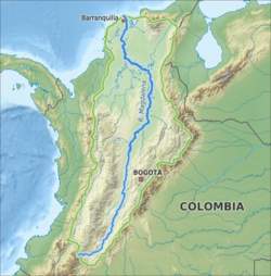 El Chicamocha en la cuenca del Magdalena