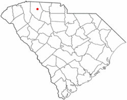 Ubicación en Carolina del Sur Nicknames: The Hub City, Sparkle City