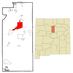 Localización en el Condado de Santa Fe, Nuevo México