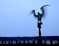 Southold - Greenport - Pier - Bird Statue.jpg