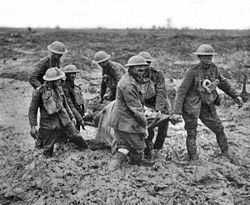 Stretcher bearers Passchendaele August 1917.jpg