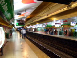 Vista de la estación Bulnes de la línea D
