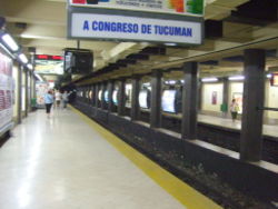 Vista de la estación Callao de la línea D