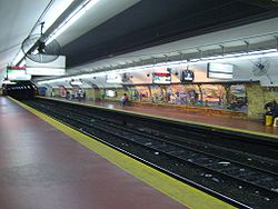 Vista de la estación Entre Ríos de la línea E