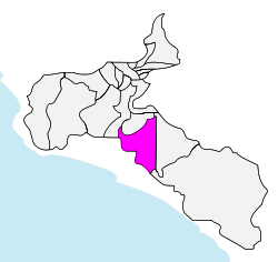 Cantón de Tarrazú en la Provincia de San José