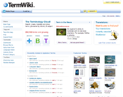 Termwiki.com home page.