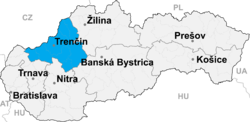 Región de Nové Mesto nad Váhom en Eslovaquia
