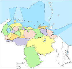Venezuela Political Locator.svg