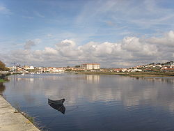 El Ave a su paso por Vila do Conde (Portugal)